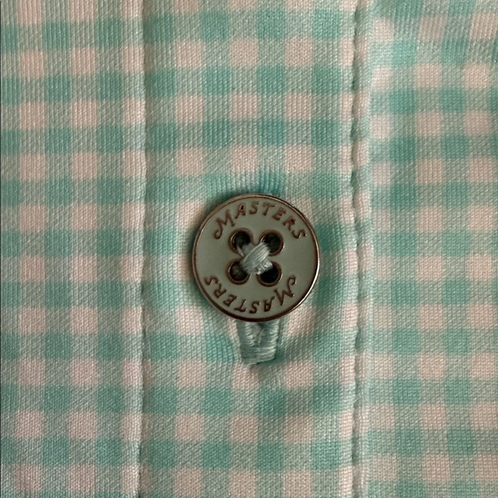 Magnolia Lane | 2016 Masters Tech Performance Golf Polo 50+ UPF Gingham Check S - Picture 8 of 15
